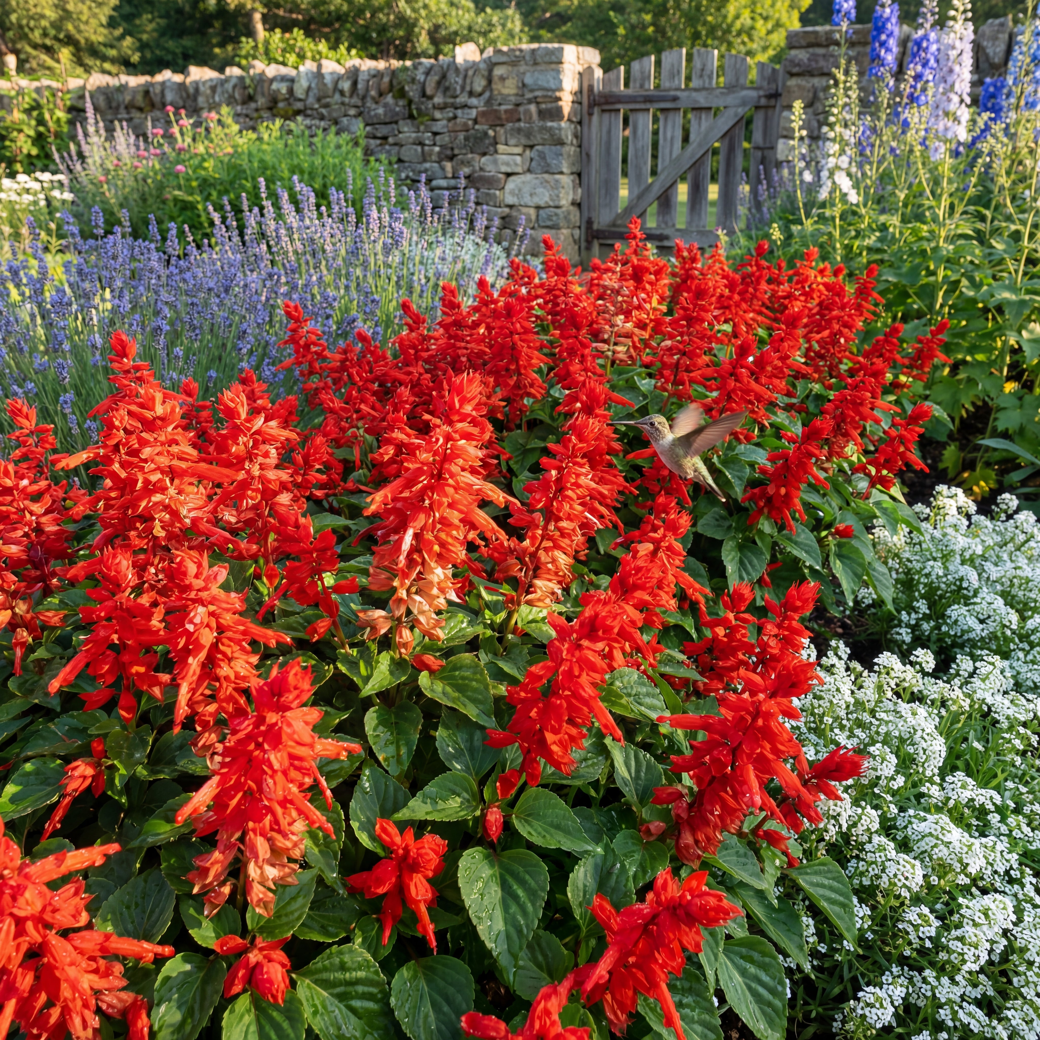 Red Hot Sally II Salvia - red salvia plant