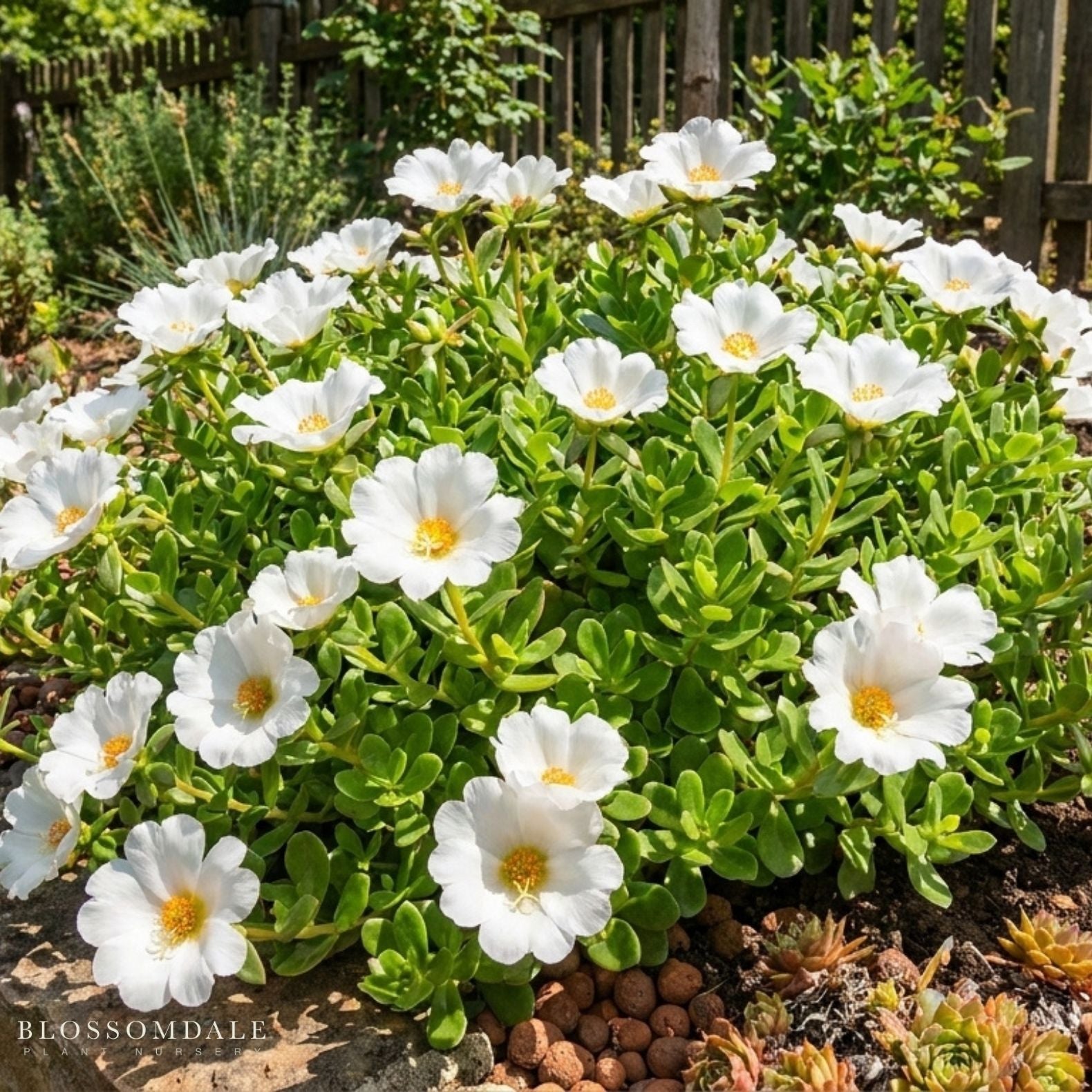 Portulaca 'Jumbo White'