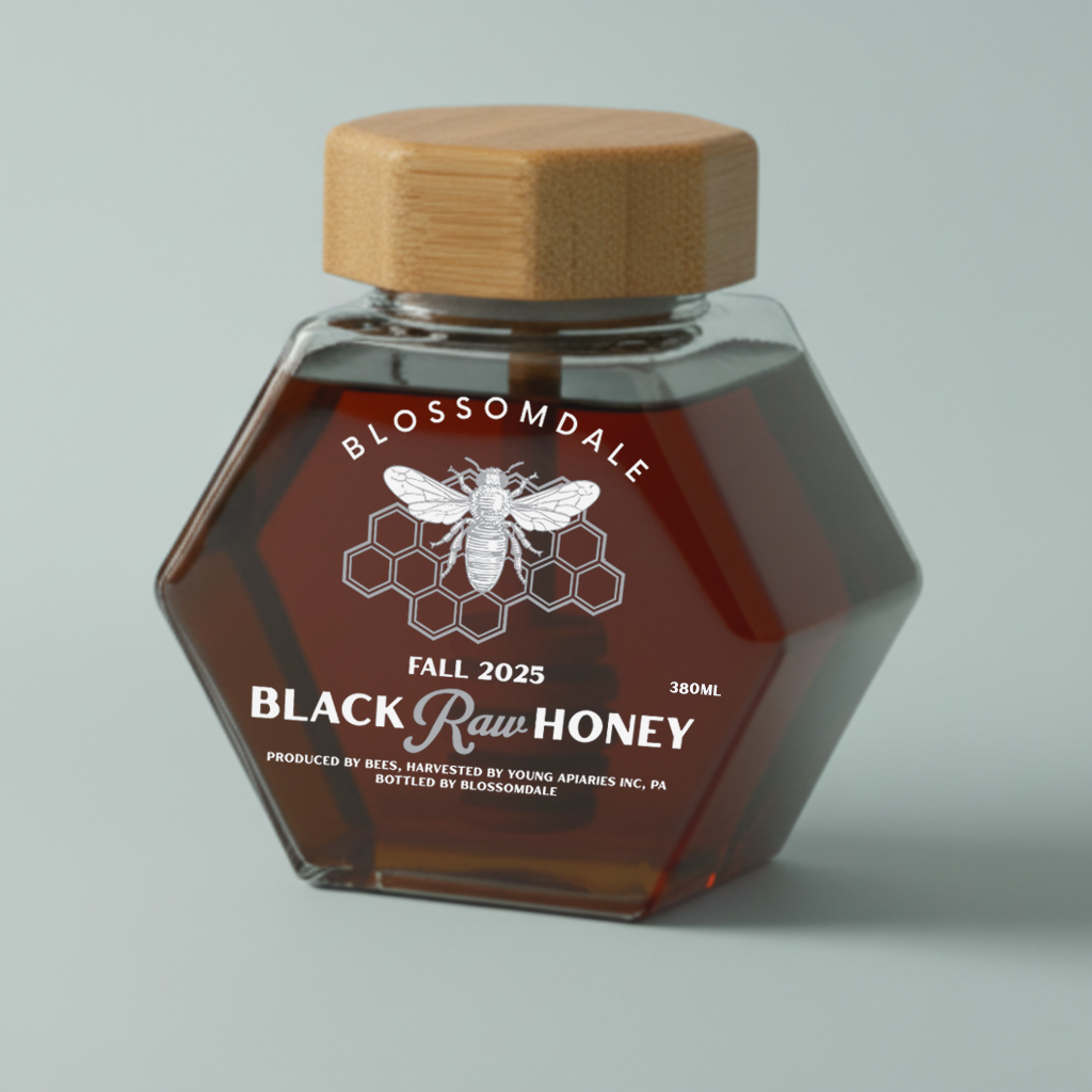 Black Organic Raw Honey